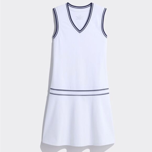 Vineyard Vines Performance Sleeveless Drop-Waist Dress - Picture 1 of 7